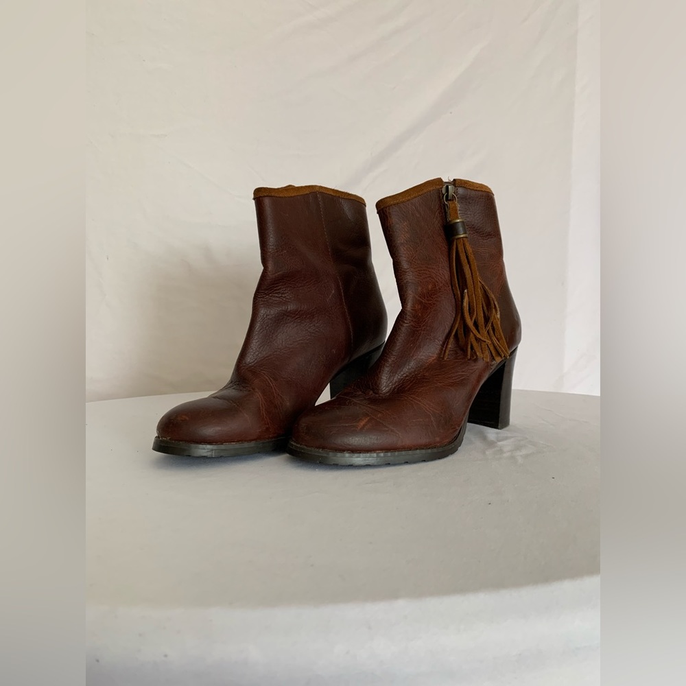 Lauren Ralph Lauren Booties | Fringe Tassel Zip up